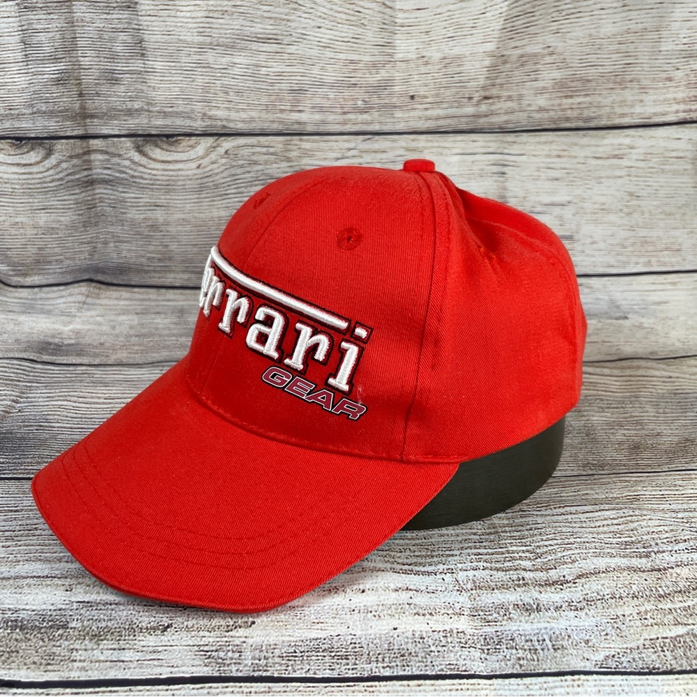 Ferrari Gear - Classic Cap Red Adjustable Cap Hat - Vintage